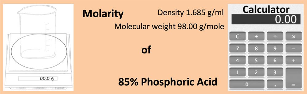Molarity of 85% Phosphoric Acid