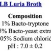 Preparation of LB Luria Broth LB Luria Broth
