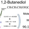 1,2-Butanediol [CH3CH2CH(OH)CH2OH] Molecular Weight Calculation