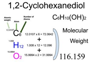 1,2-Cyclohexanediol [C6H10(OH)2] Molecular Weight Calculation