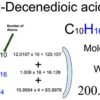 2-Decenedioic acid [C6H10O4] Molecular Weight Calculation