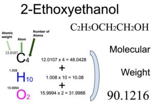 2-Ethoxyethanol [C2H5OCH2CH2OH] Molecular Weight Calculation