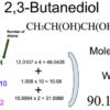 2,3-Butanediol [CH3CH(OH)CH(OH)CH3] Molecular Weight Calculation