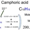Camphoric Acid [C6H10O4] Molecular Weight Calculation