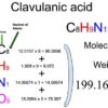 Clavulanic Acid [C8H9N1O5] Molecular Weight Calculation