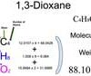 1,3-Dioxane [C4H8O2] Molecular Weight Calculation