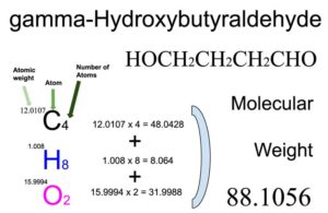 gamma-Hydroxybutyraldehyde [CH3CHOHCOCH3] Molecular Weight Calculation