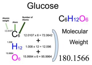 Glucose (C6H12O6) Molecular Weight Calculation