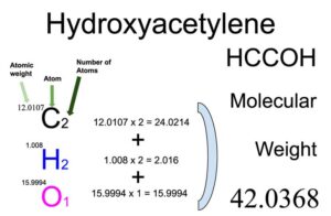 Hydroxyacetylene (HCCOH) Molecular Weight Calculation