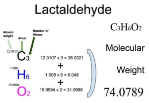 Lactaldehyde [C3H6O2] Molecular Weight Calculation