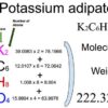 Potassium Adipate [K2C6H8O4] Molecular Weight Calculation