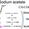Sodium Acetate [CH3COONa] Molecular Weight Calculation