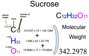 Sucrose (C12H22O11) Molecular Weight Calculation