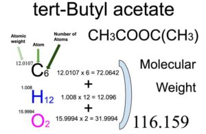 tert-Butyl acetate [CH3COOC(CH3)] Molecular Weight Calculation