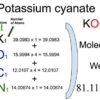 Potassium cyanate (KOCN) Molecular Weight Calculation