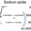 Sodium Azide [NaN3] Molecular Weight Calculation