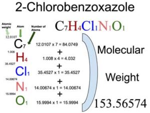 2-Chlorobenzoxazole [C7H4ClNO] Molecular Weight Calculation