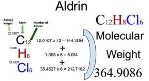 Aldrin [C12H8Cl6] Molecular Weight Calculation