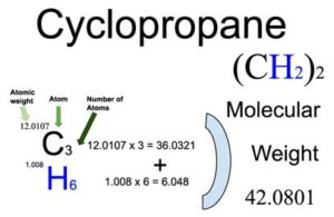 Cyclopropane [C3H6] Molecular Weight Calculation
