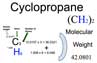 Cyclopropane [C3H6] Molecular Weight Calculation
