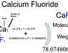 Calcium Fluoride (CaF2) Molecular Weight Calculation Calcium fluoride (CaF2) Molecular Weight Calculation