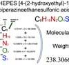 HEPES [4-(2-hydroxyethyl)-1-piperazineethanesulfonic acid] (C8H18N2O4S) Molecular Weight Calculation