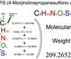 MOPS (4-Morpholinepropanesulfonic acid) (C7H15NO4S) Molecular Weight Calculation