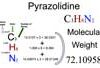 Pyrazolidine [C3H8N2] Molecular Weight Calculation