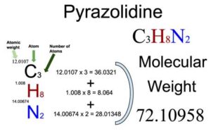 Pyrazolidine [C3H8N2] Molecular Weight Calculation