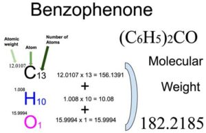 Benzophenone [(C6H5)2CO] Molecular Weight Calculation