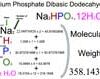 Sodium Phosphate Dibasic Dodecahydrate (Na2HPO4.12H2O) Molecular Weight Calculation