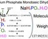 Sodium Phosphate Monobasic Monohydrate (NaH2PO4.H2O) Molecular Weight Calculation