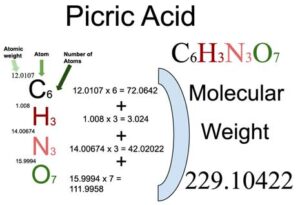 Picric Acid [C6H3N3O7] Molecular Weight Calculation