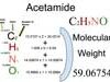 Acetamide [C2H5NO] Molecular Weight Calculation