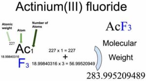 Actinium(III) Fluoride [AcF3] Molecular Weight Calculation