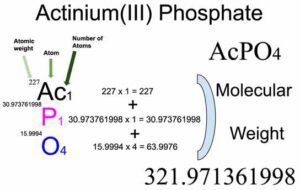 Actinium(III) Phosphate [APlO4] Molecular Weight Calculation