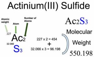 Actinium(III) Sulfide [Ac2S3] Molecular Weight Calculation