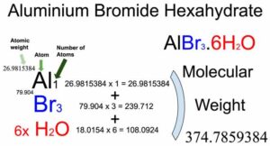 Aluminium Bromide Hexahydrate [AlBr3.6H2O] Molecular Weight Calculation