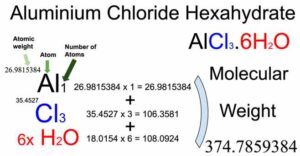 Aluminium Chloride Hexahydrate [AlCl3.6H2O] Molecular Weight Calculation