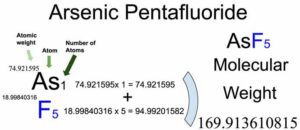 Arsenic Pentafluoride [AsF5] Molecular Weight Calculation
