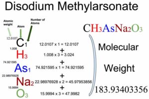 Disodium Methylarsonate [CH3AsNa2O3] Molecular Weight Calculation