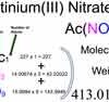 Actinium(III) Nitrate [Ac(NO3)3] Molecular Weight Calculation