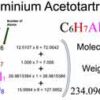 Aluminium Acetotartrate [C6H7AlO8] Molecular Weight Calculation