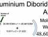 Aluminium Diboride [AlB2] Molecular Weight Calculation