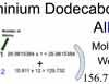 Aluminium Dodecaboride [AlB12] Molecular Weight Calculation