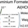 Aluminium Formate [Al(HCOO)3] Molecular Weight Calculation