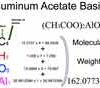 Aluminum Acetate Basic [(CH3COO)2AlOH] Molecular Weight Calculation