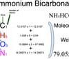 Ammonium Bicarbonate (NH4HCO3) Molecular Weight Calculation