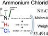 Ammonium Chloride [NH4Cl] Molecular Weight Calculation