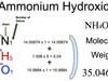 Ammonium Hydroxide [NH4OH] Molecular Weight Calculation